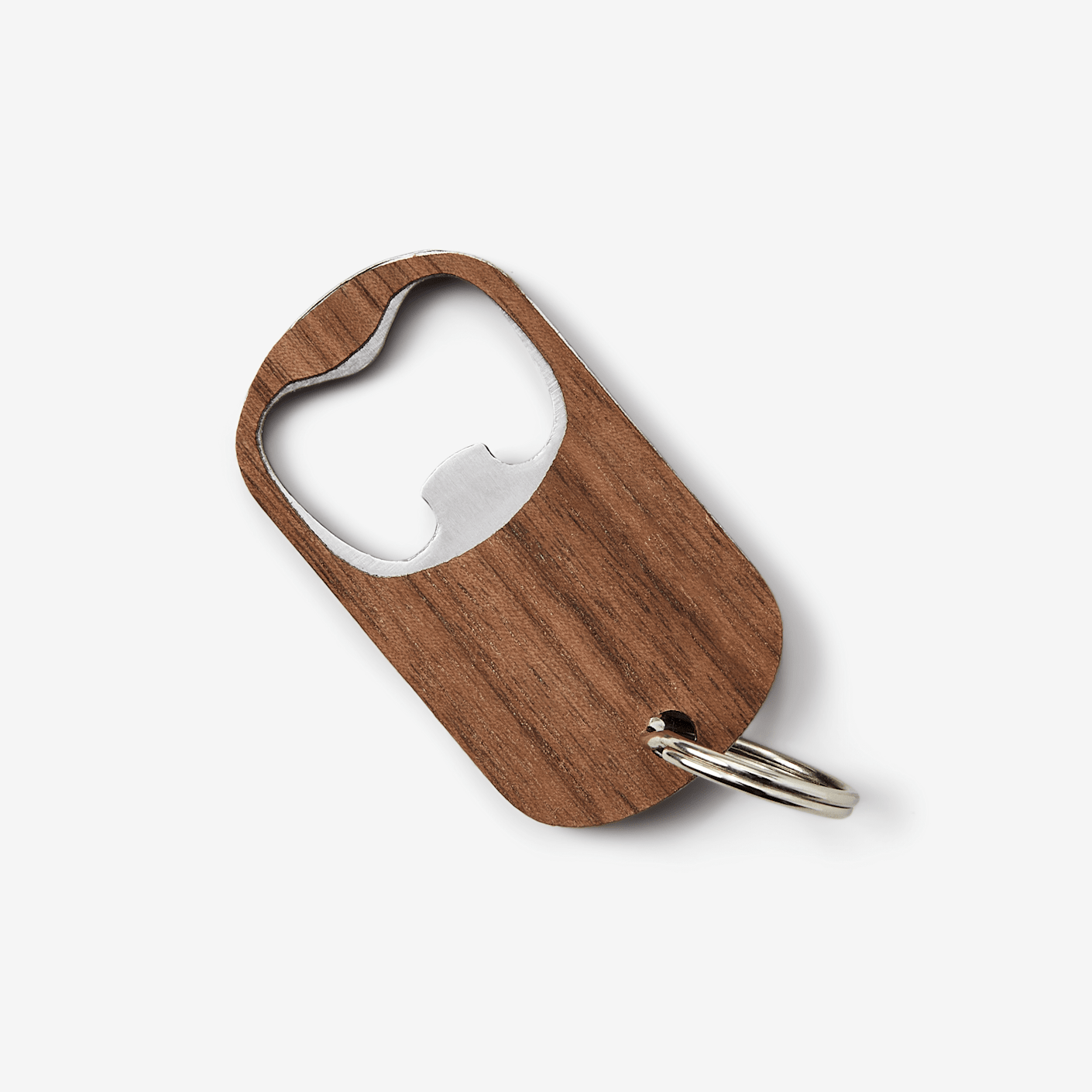 Autumn Woods Wood & Stainless Steel Keychain Bottle Opener Bespoke Post